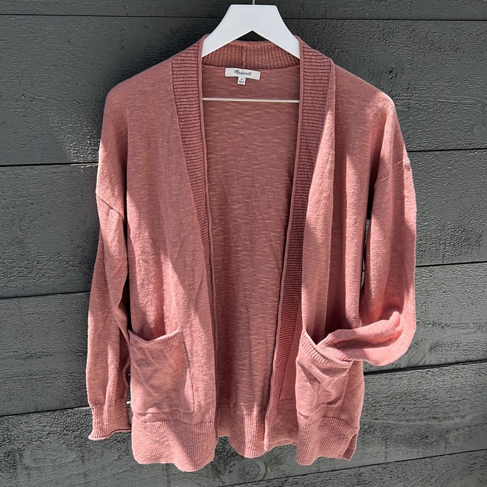 NWOT Madewell Dusty Rose Cardigan small